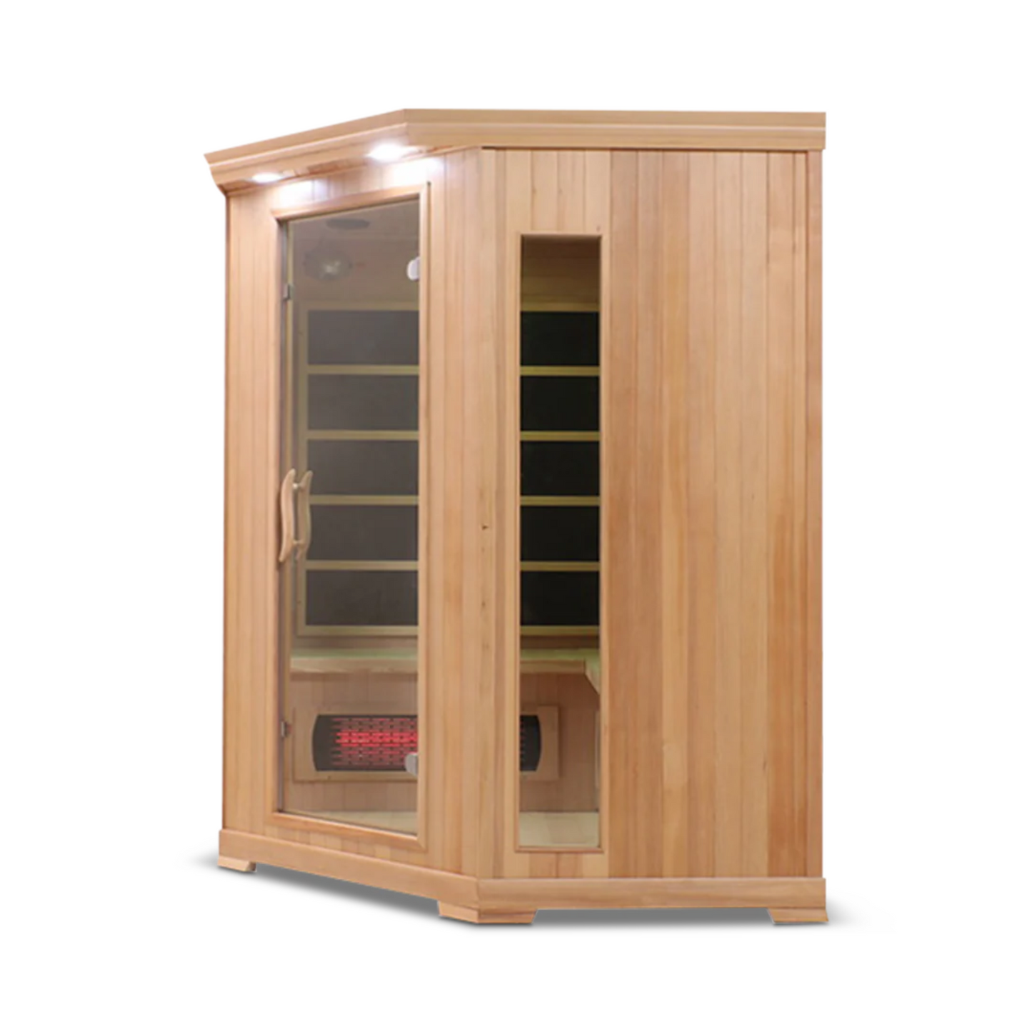 HealthSmart 4 Person Hemlock Corner Infrared Sauna