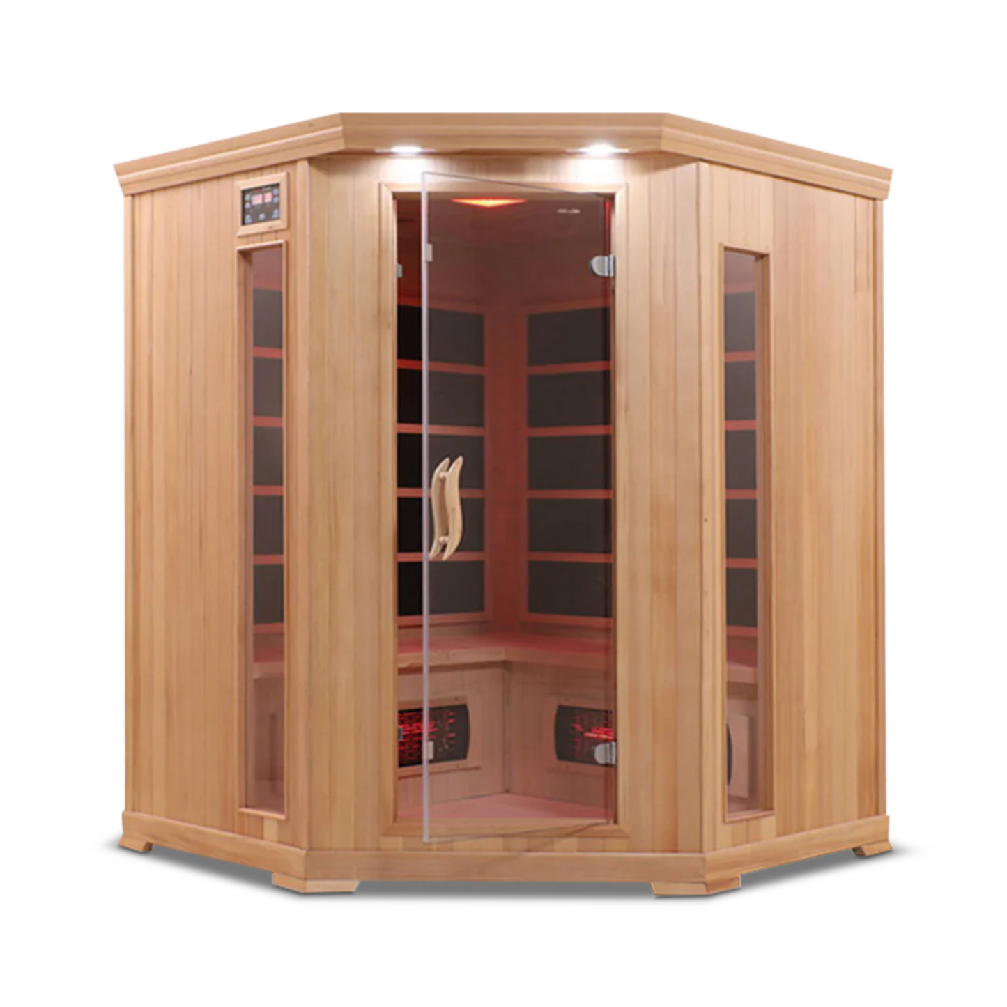 HealthSmart 4 Person Hemlock Corner Infrared Sauna