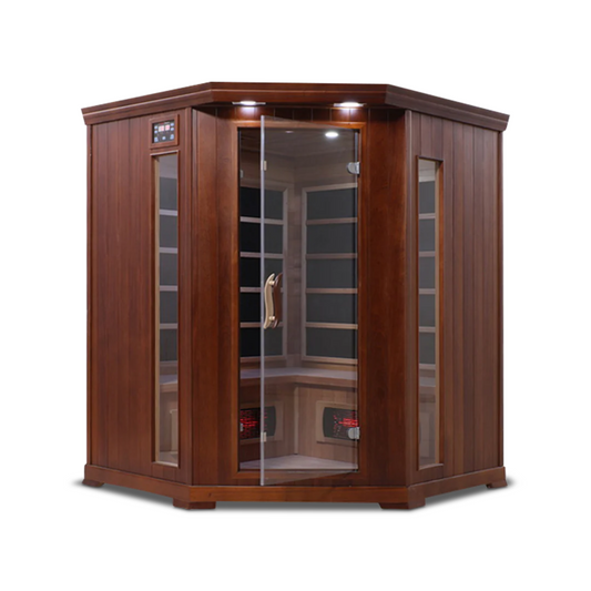 HealthSmart 4 Person Cedar Corner Infrared Sauna