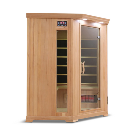 HealthSmart 4 Person Hemlock Corner Infrared Sauna