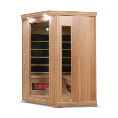 HealthSmart 4 Person Hemlock Corner Infrared Sauna