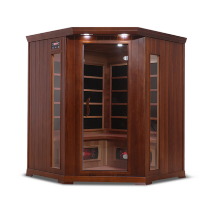 HealthSmart 4 Person Cedar Corner Infrared Sauna